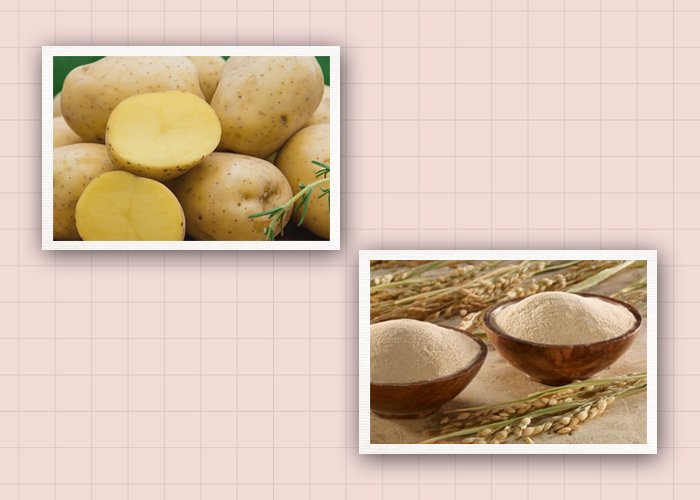 Cách làm trắng da vùng nách bằng khoai tây và bột cám gạo